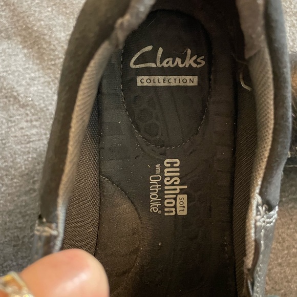 Clarks Collection Soft Cushion with Ortholite black men’s shoes Sz 10M like new! - Picture 8 of 9